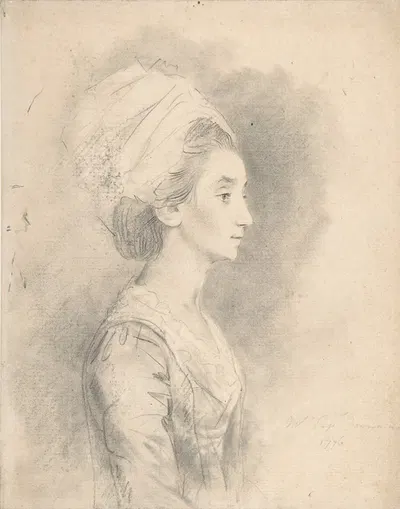 Mrs. Downman, sister-in-law of the artist by Джон Даунман, 1776 — digital art print download