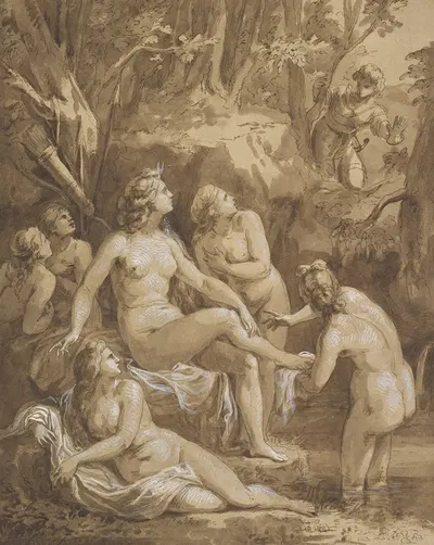 Diana and Actaeon by Joseph Bergler the Younger — digital art print download