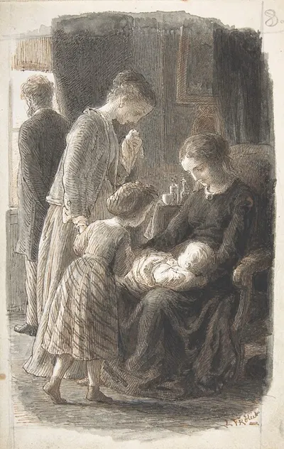 The Young Family by Лоренц Фрёлих, 1835–1903 — digital art print download
