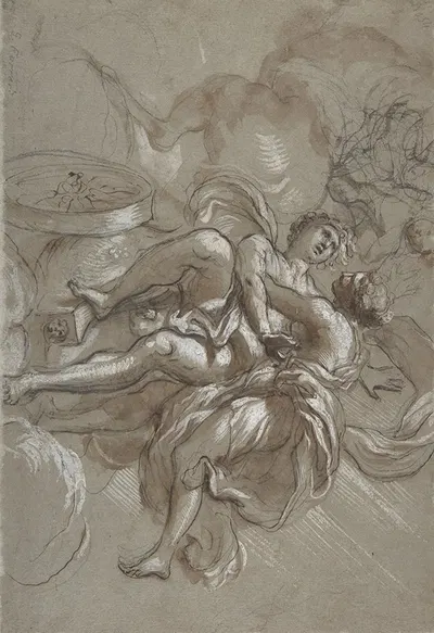 Aurora and Cephalus by Lorenzo De' Ferrari, 1680–1744 — digital art print download