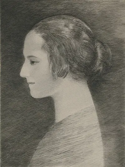 Profile Of Helena Rubinstein by Louis Marcoussis — digital art print download