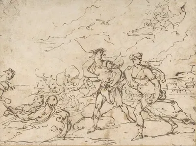 The Abduction of Helen by Luca Giordano, 1634–1705 — digital art print download