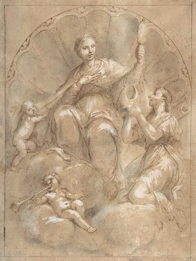 Allegorical Figure of Faith by Marcantonio Franceschini, 1648–1729 — digital art print download