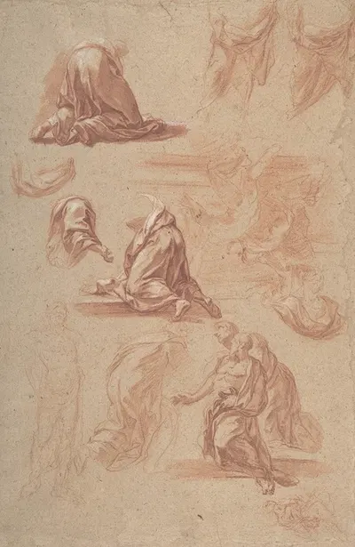 Figural Studies by Marco Benefial, 1684–1764 — digital art print download