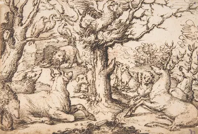 An Eagle Preaching to the Animals by Marcus Gheeraerts the Elder — digital art print download
