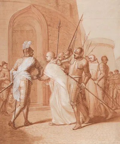 The arrest of Jean de La Barrière by the League at Lombez by Matthieu Elias — digital art print download