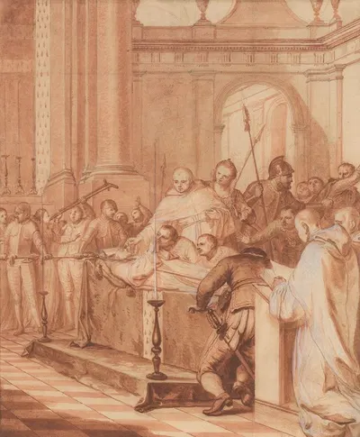 To satisfy the devotion of the people, they are forced to leave the Blessed Abbot's body on display for three days; many…