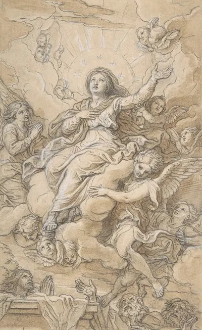 The Assumption of the Virgin by Michel Corneille the younger — digital art print download
