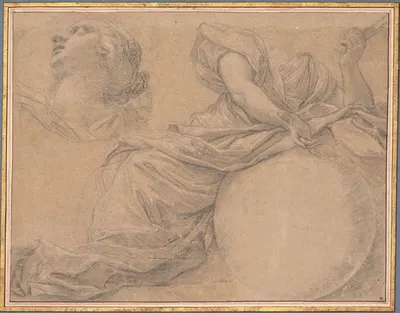 Study for the Muse Urania by Michel Dorigny — digital art print download