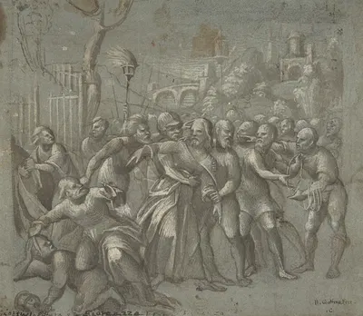 The Arrest of Christ by Никколо Джиолфино — digital art print download