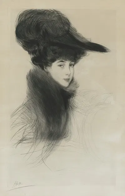 Portrait of Consuelo Vanderbilt, The Duchess of Marlborough by Поль Сезар Элью, c. 1901 — digital art print download