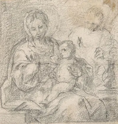 Holy Family by Pedro Duque y Cornejo — digital art print download