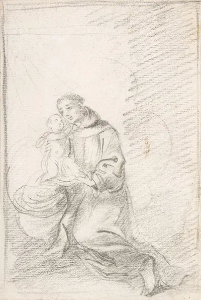 Saint Anthony of Padua by Pedro Duque y Cornejo, 1700–1750 — digital art print download