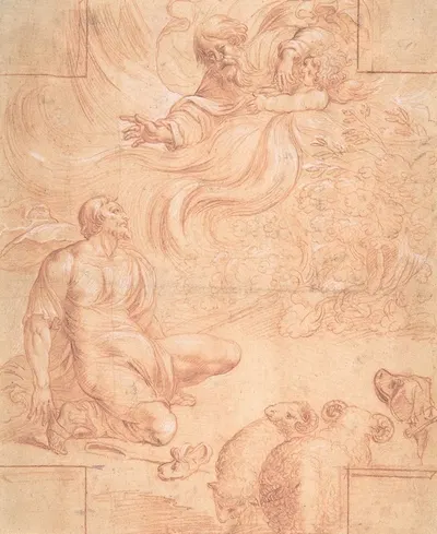 God Appearing to Moses by Пьер Бребьет — digital art print download