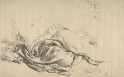 Study in Draperies by Romain Cazes — digital art print download