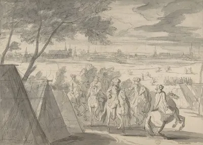 Louis XIV at the Siege of Douai, Seen from the South-East (July 1–6, 1667) by Адам Франс ван дер Мюлен — digital art print…