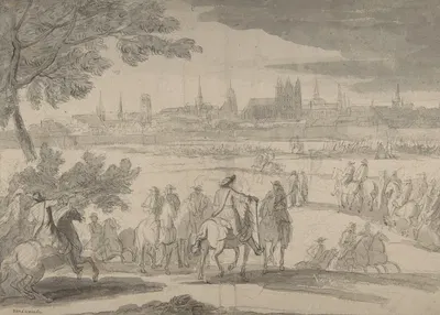 Louis XIV at the Siege of Tournai, Seen from the North-East by Адам Франс ван дер Мюлен — digital art print download