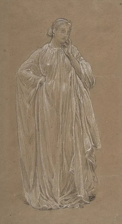 Draped Model by Albert Joseph Moore — digital art print download