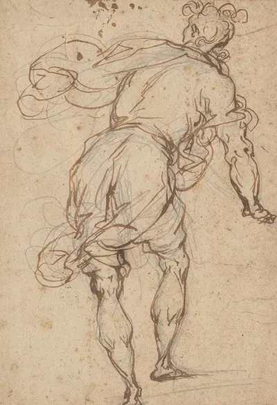 Male Figure Seen from Behind by Alessandro Maganza — digital art print download