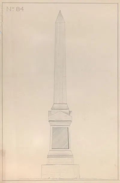 Obelisk Grave Monument, No. 16 by Alexander Maxwell — digital art print download