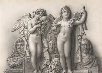 Comedy and Tragedy by Анн Луи Жироде-Триосон, 1814 — digital art print download