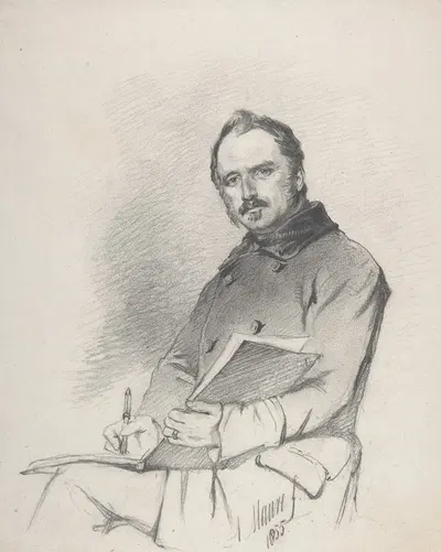 Portrait of Pieter Frederick van Os by Anton Mauve, 1855 — digital art print download