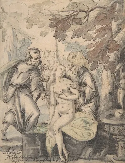 Susanna and the Elders by Augustin Medow — digital art print download