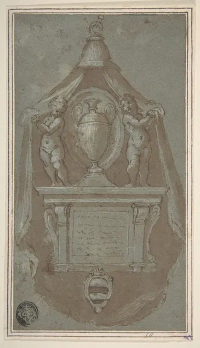 Design for a Wall Tomb by Avanzino Nucci, 1590–1610 — digital art print download
