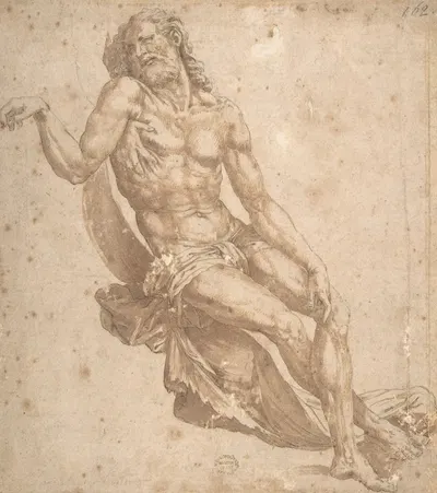 Study for Christ in The Entombment by Bartolomeo Neroni — digital art print download