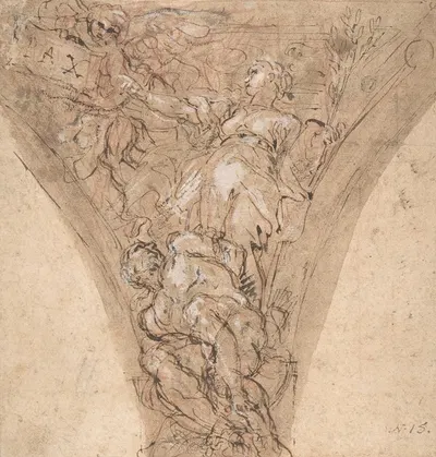 Allegorical Figure of Peace by Карло Маратти, 1625–1713 — digital art print download