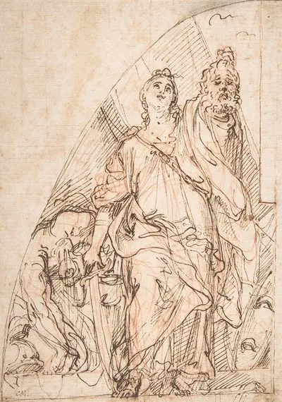 Judith Holding up the Head of Holofernes by Карло Маратти, 1625–1713 — digital art print download