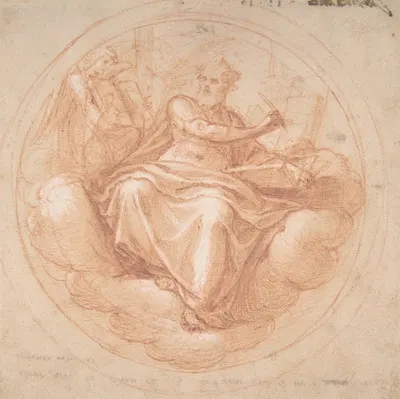 Saint Mathew and the Angel by Cesare Nebbia, 1536–1614 — digital art print download