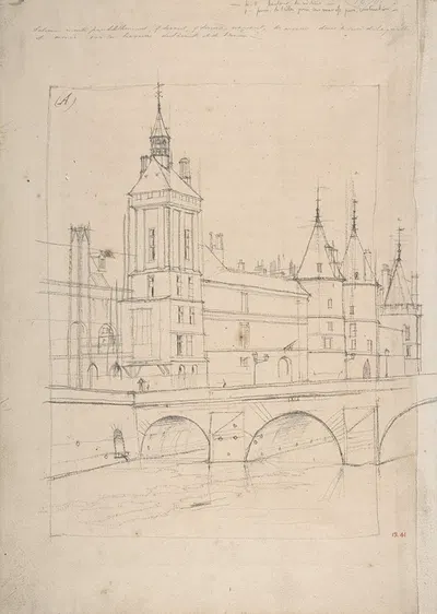 The Clock Tower by Charles Meryon — digital art print download