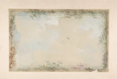 Designs for Ceilings with Clouds and Birds by Шарль Момблон — digital art print download