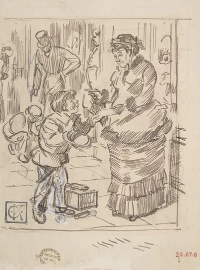 Tract Distributor by Charles Samuel Keene, 1870–1891 — digital art print download