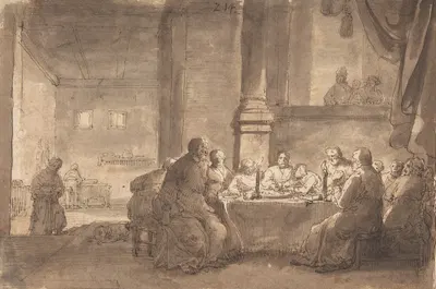 The Last Supper by Claes Cornelisz. Moeyaert — digital art print download