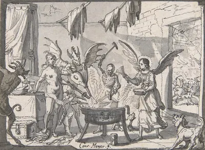 The Devil's Kitchen Visited by an Angel by Conrad Meyer — digital art print download