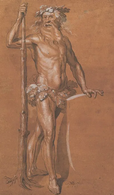 The Wild Man by Conrad Meyer, 1649 — digital art print download