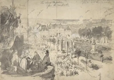 The Visit of Napoléon III to Boulogne-sur-Mer by Constantin Guys — digital art print download