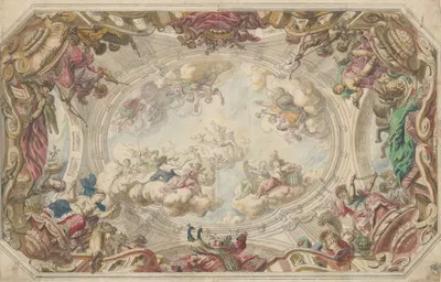 Design for a Ceiling by Daniel Marot the Elder — digital art print download
