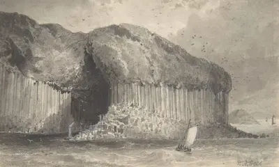 View of Fingal's Cave by David Octavius Hill — digital art print download