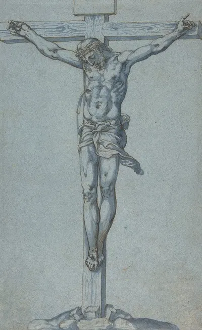 The Crucified Christ by Diego Lopez de Escuriaz — digital art print download