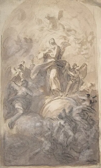 The Virgin Immaculate in Glory by Domenico Mondo, 1723–1806 — digital art print download
