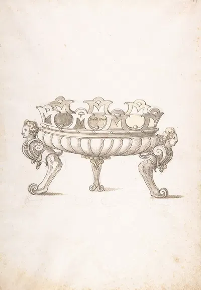 Design for a Bronze Vessel by Erasmus Hornick — digital art print download
