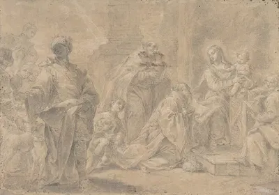 Adoration of the Magi by Ercole Graziani the Younger, 1688–1765 — digital art print download