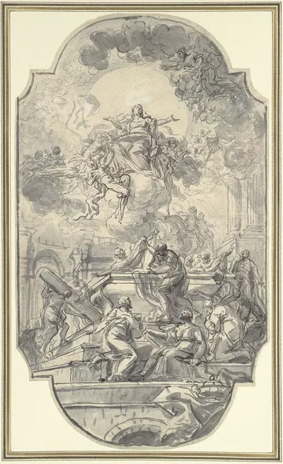 The Assumption of the Virgin by Франческо де Мура, 1751 — digital art print download