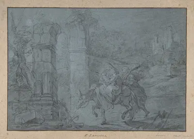 The Flight into Egypt by Франсуа Лемойн — digital art print download
