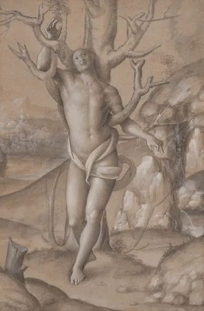 Saint Sebastian by Gerolamo Giovenone — digital art print download