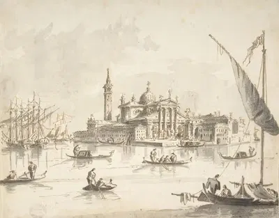 Остров Сан-Джорджо Маджоре, Венеция by Джакомо Гварди, 1764–1835 — digital art print download