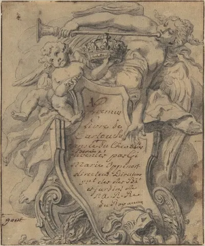Study for a Cartouche by Gilles-Marie Oppenord — digital art print download